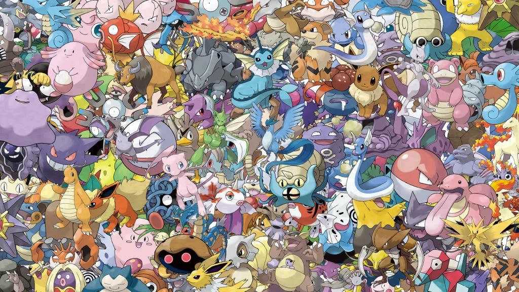 A collage of pokemon